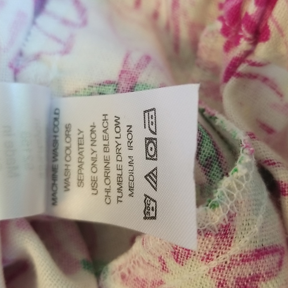 Woman Within Linen Blend Colorful Flowy Floral Midi Shirt Size Large - Picture 9 of 9